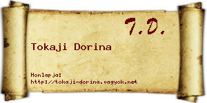 Tokaji Dorina névjegykártya